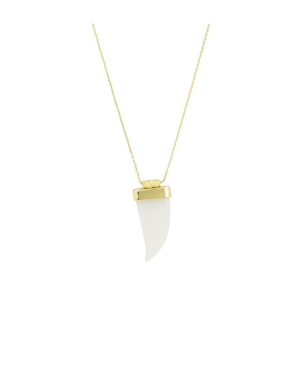 Anni Lu White Jaws Big Wave Necklace
