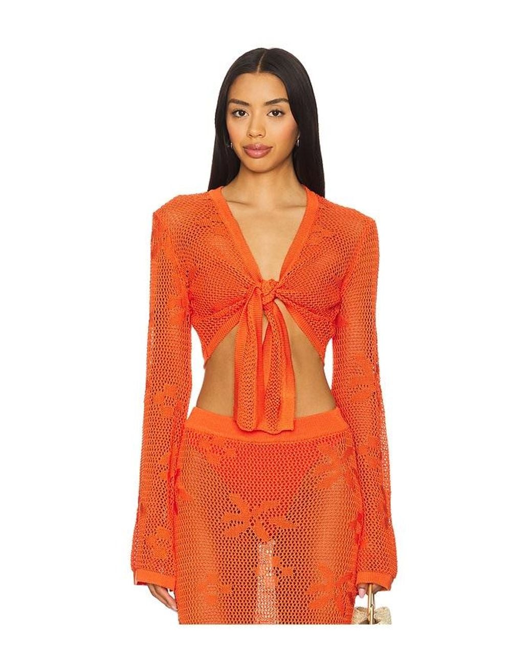 SNDY'S Orange Terra Reversible Top