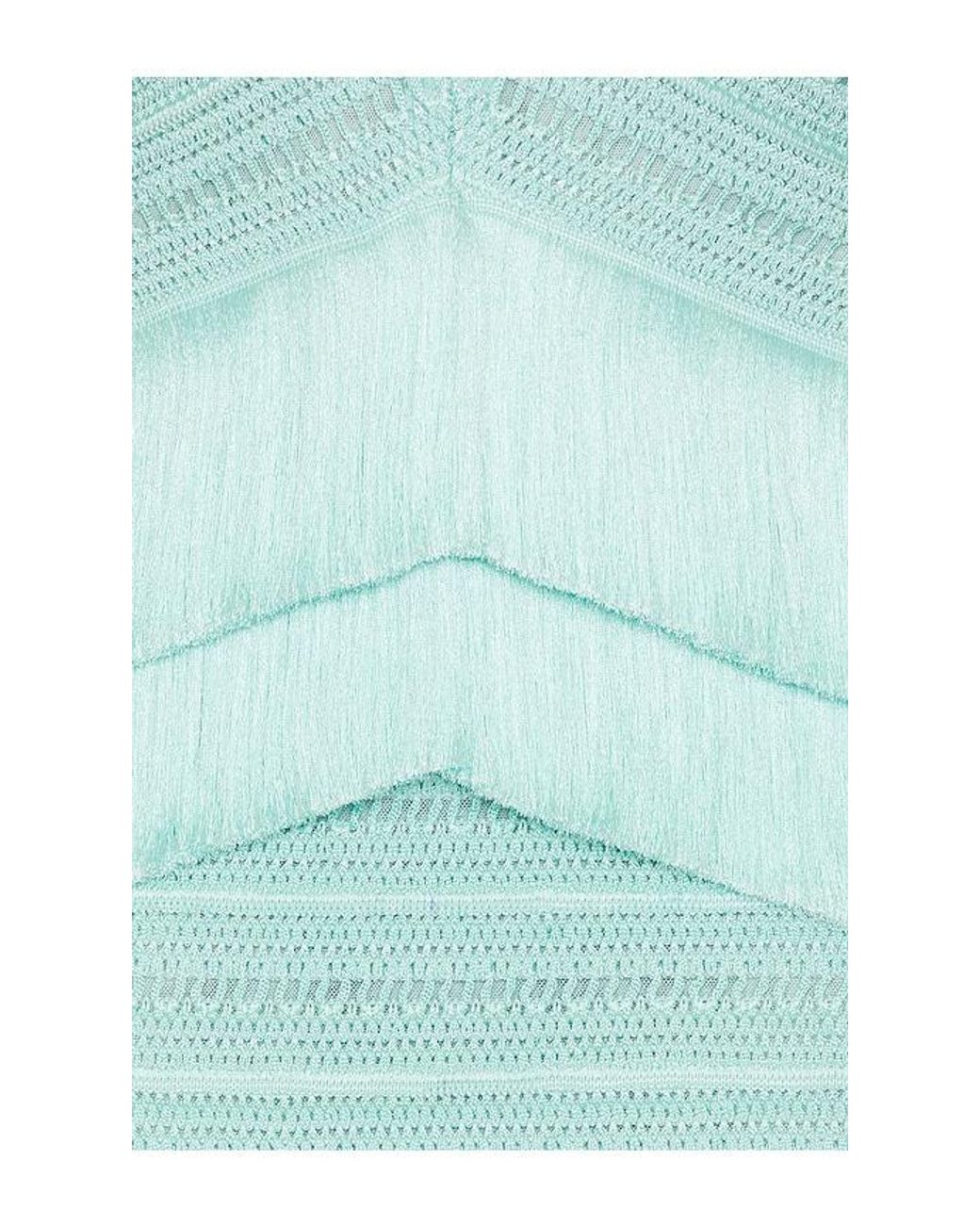 PATBO Blue Clara Fringe Maxi Dress