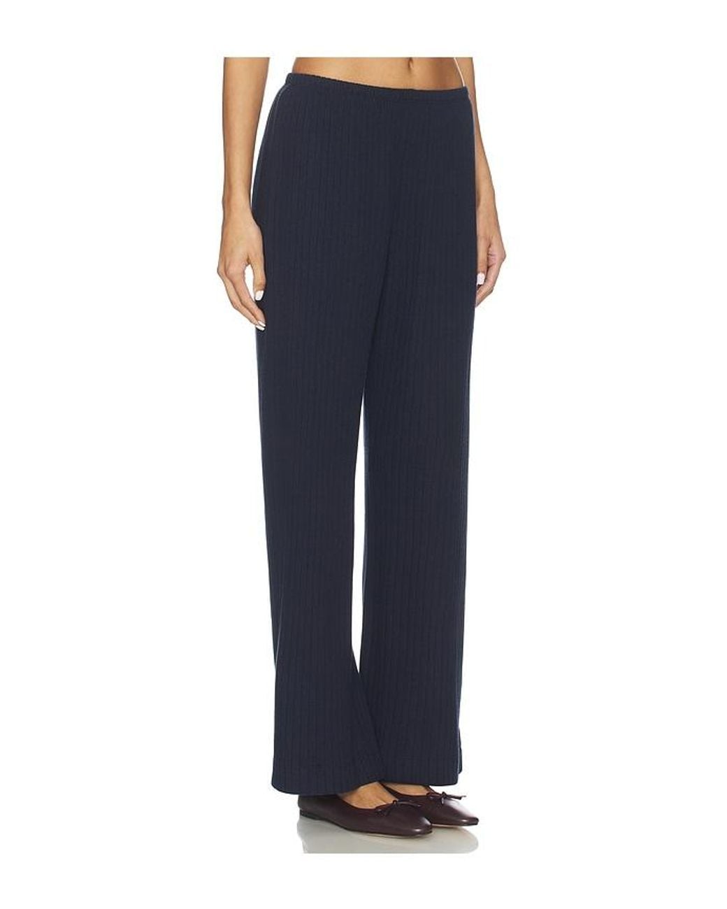 DONNI. Blue The Sweater Rib Simple Pant