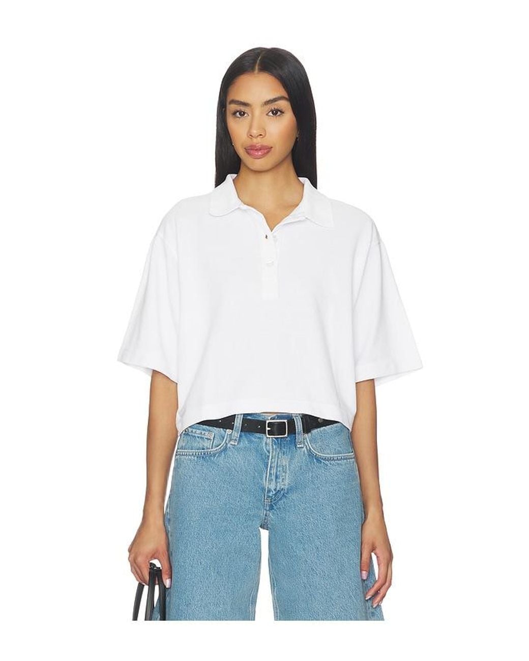 Citizens of Humanity White Lowen Polo Shirt