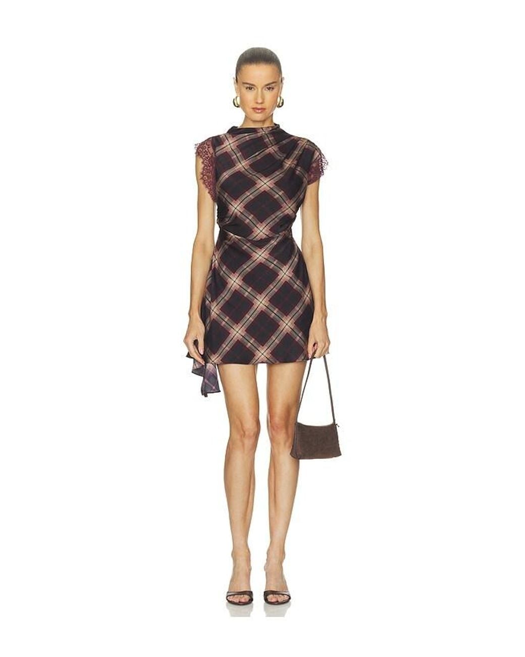Line & Dot Red Kristopher Mini Dress