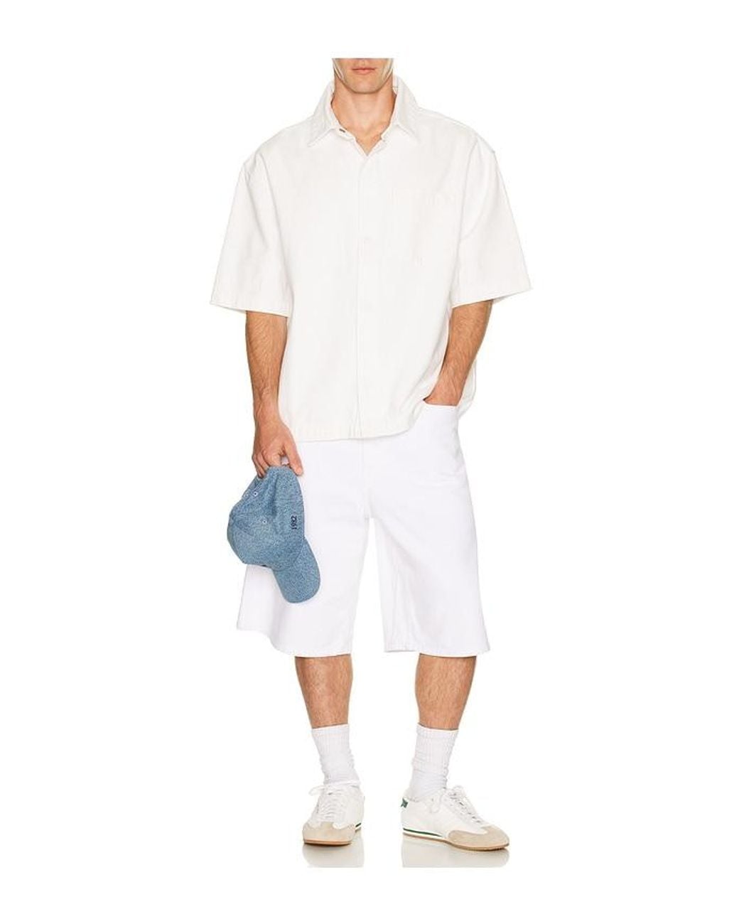 Siegelman Stable White Jorts for men