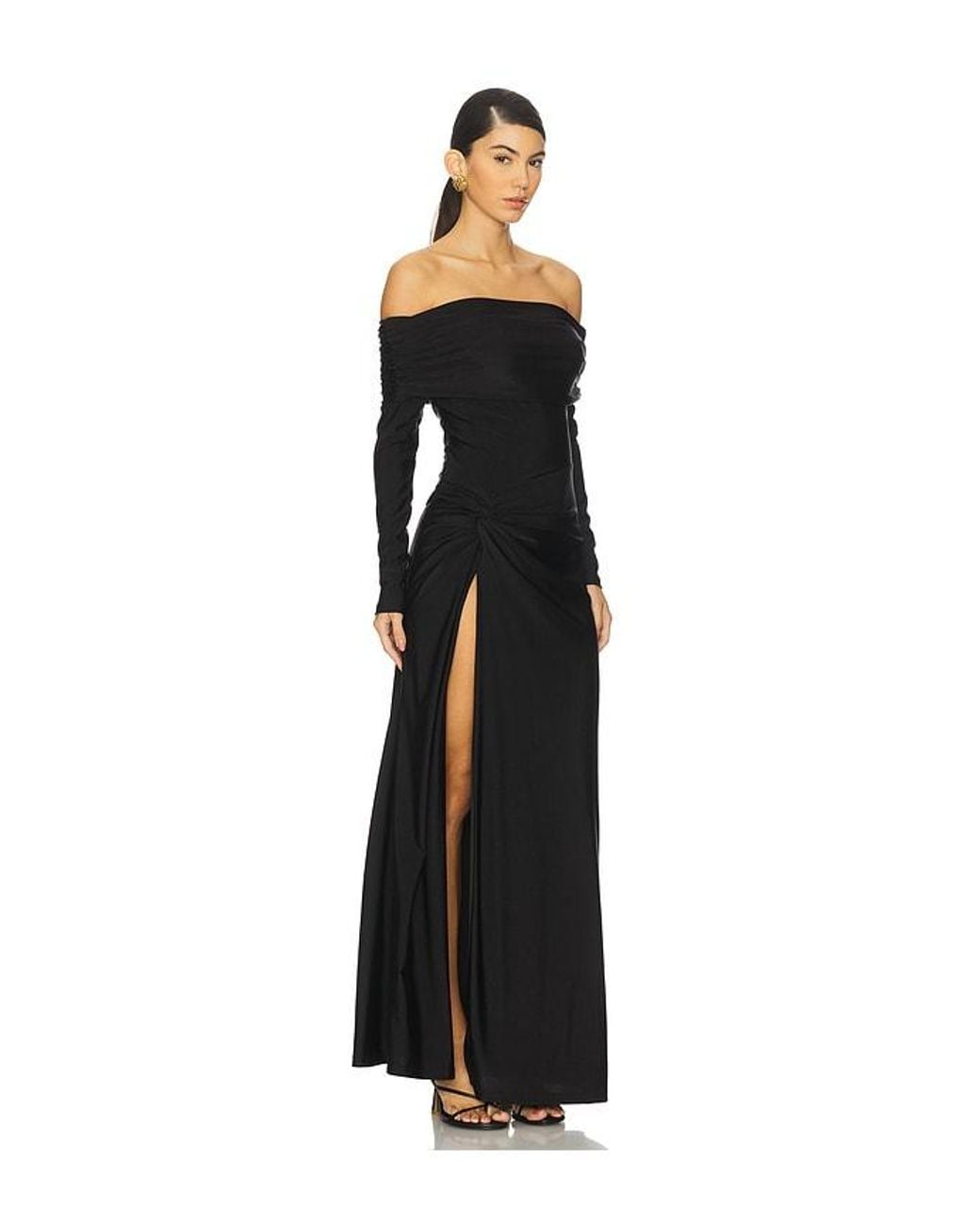 Runaway the Label Abbie Off Shoulder Maxi Dress in Black | Lyst Runaway the Label Abbie Off Shoulder Maxi Dress in Black | Lyst