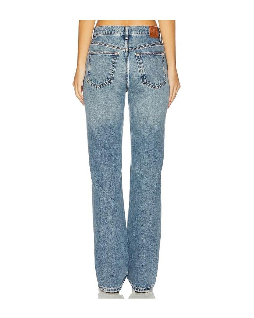 Anine Bing Blue Katherine Straight Leg