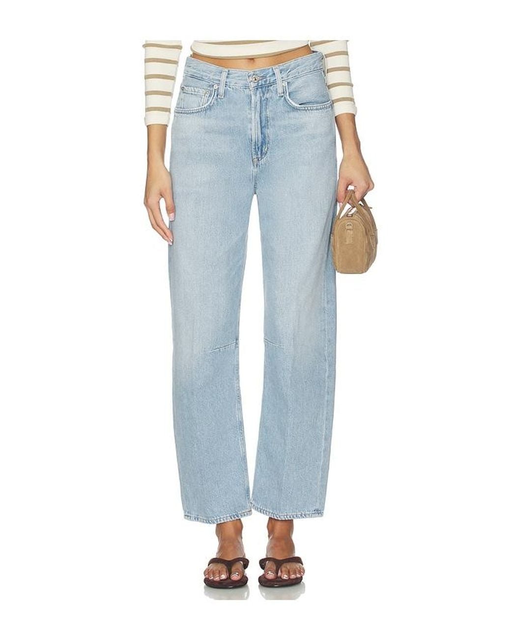 Citizens of Humanity Blue Petite Miro Relaxed Jeans
