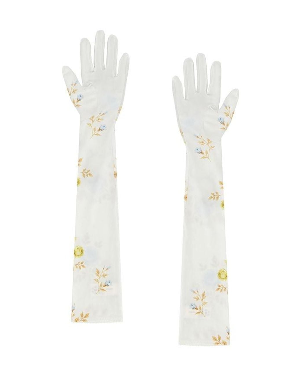 Anna October White Edda Long Gloves