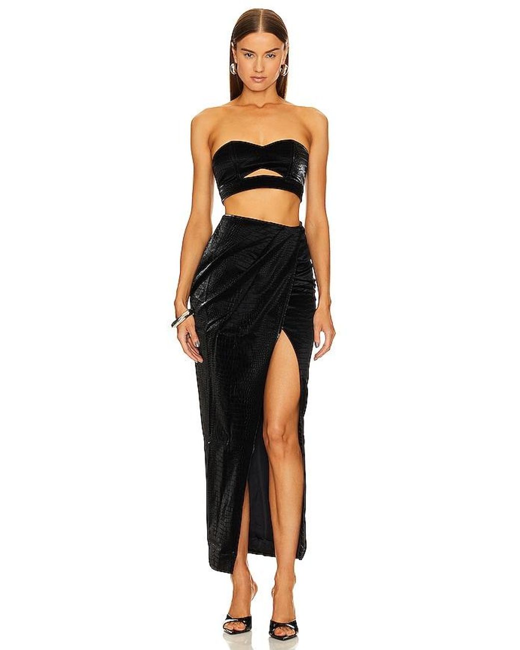 Michael Costello Black X Revolve Nova Top
