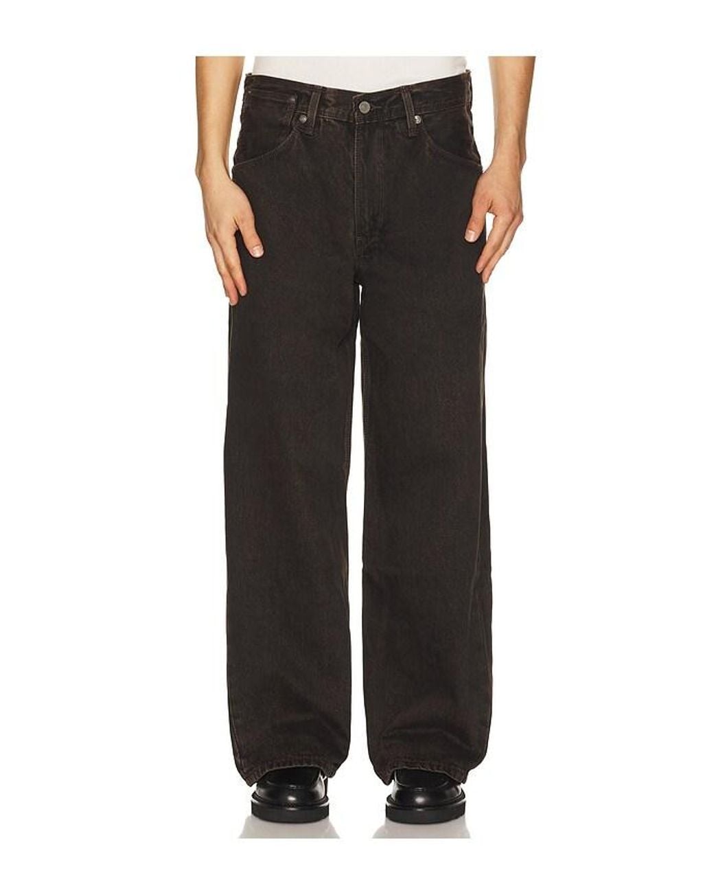 Levi's Black Twisted Baggy Wide Leg Jeans for men