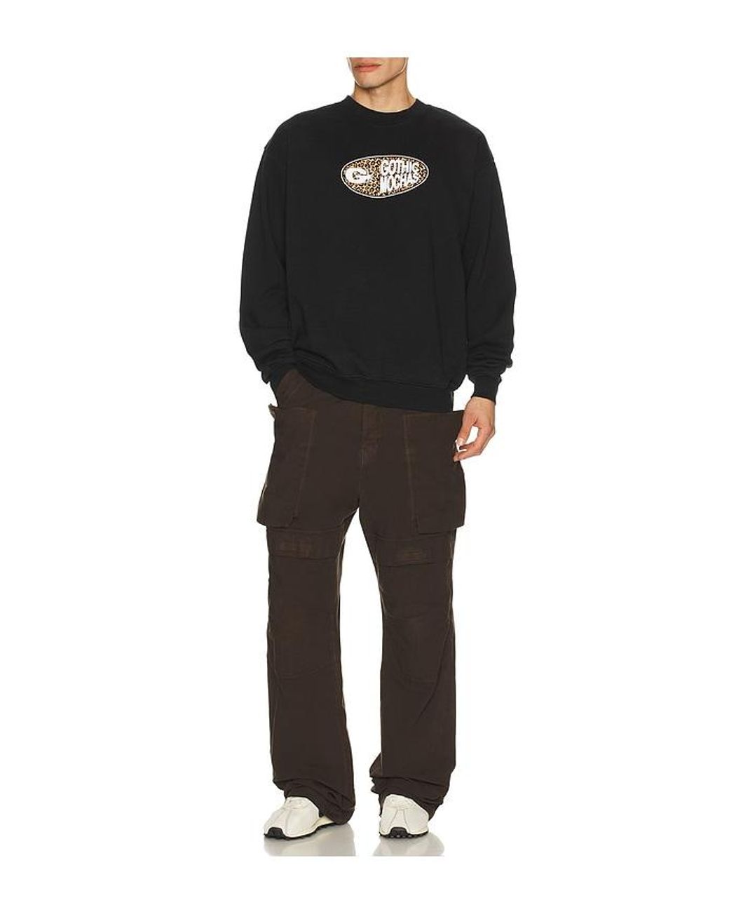 Gothicmochas Black Pill Crewneck Sweatshirt for men
