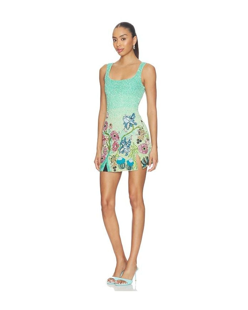 La Fuori Blue Mini Dress