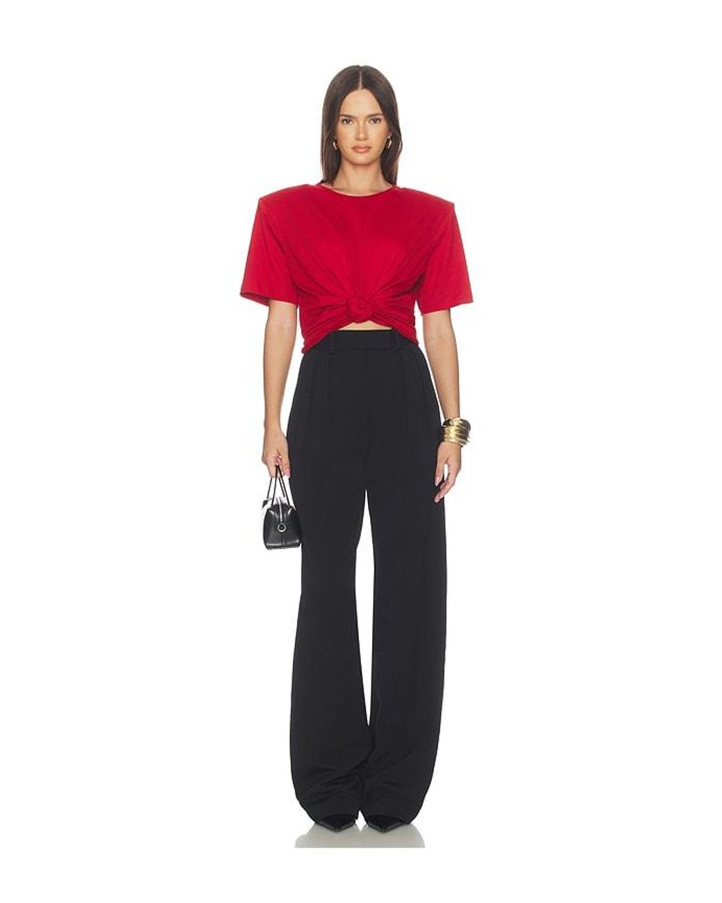 Magda Butrym Red Knot Front T-Shirt