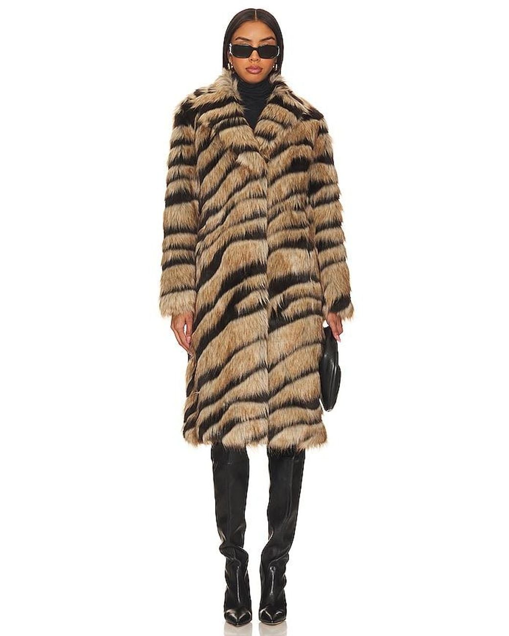 Unreal Fur Natural Bengal Kiss Coat