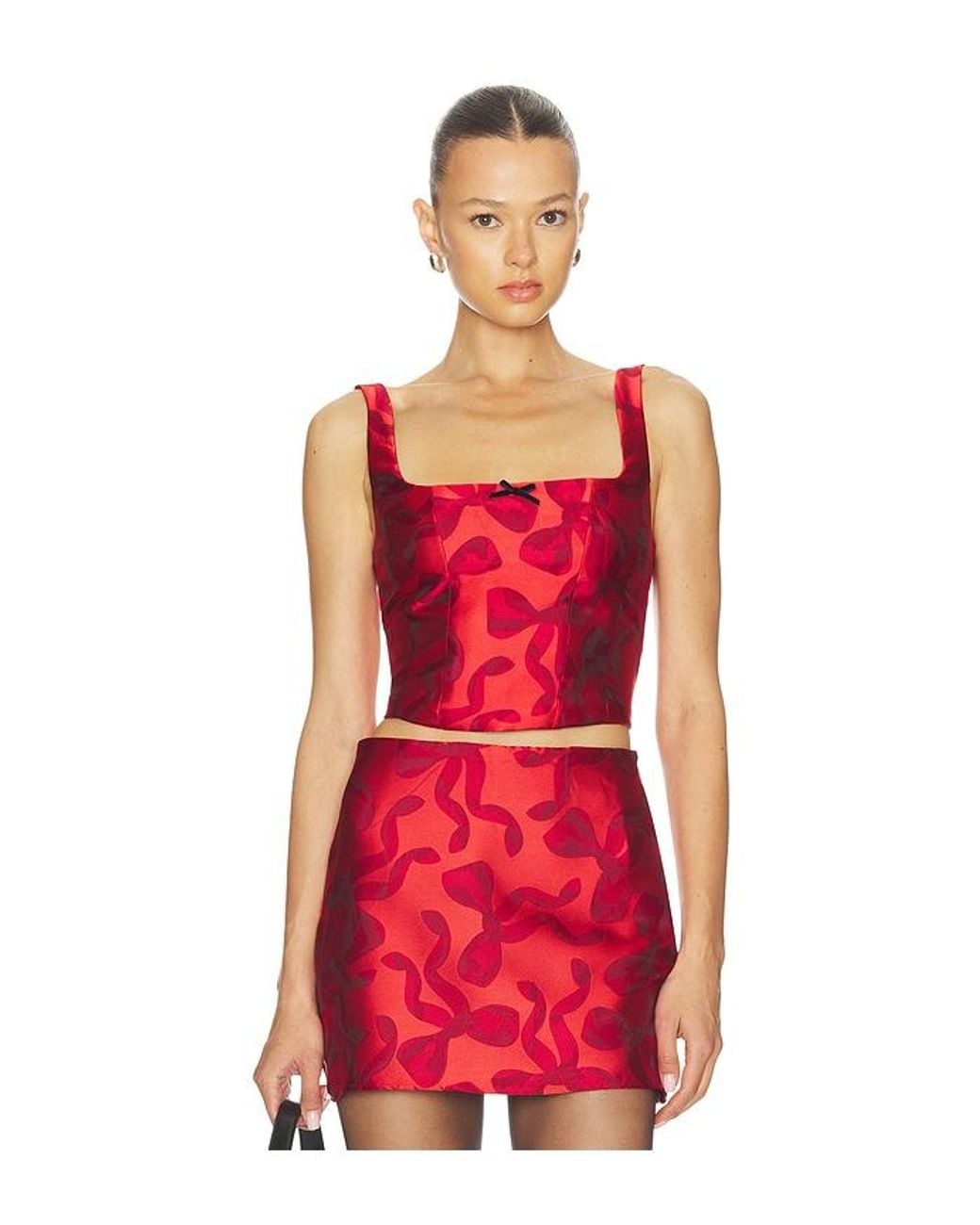 Show Me Your Mumu Red Kendra Top