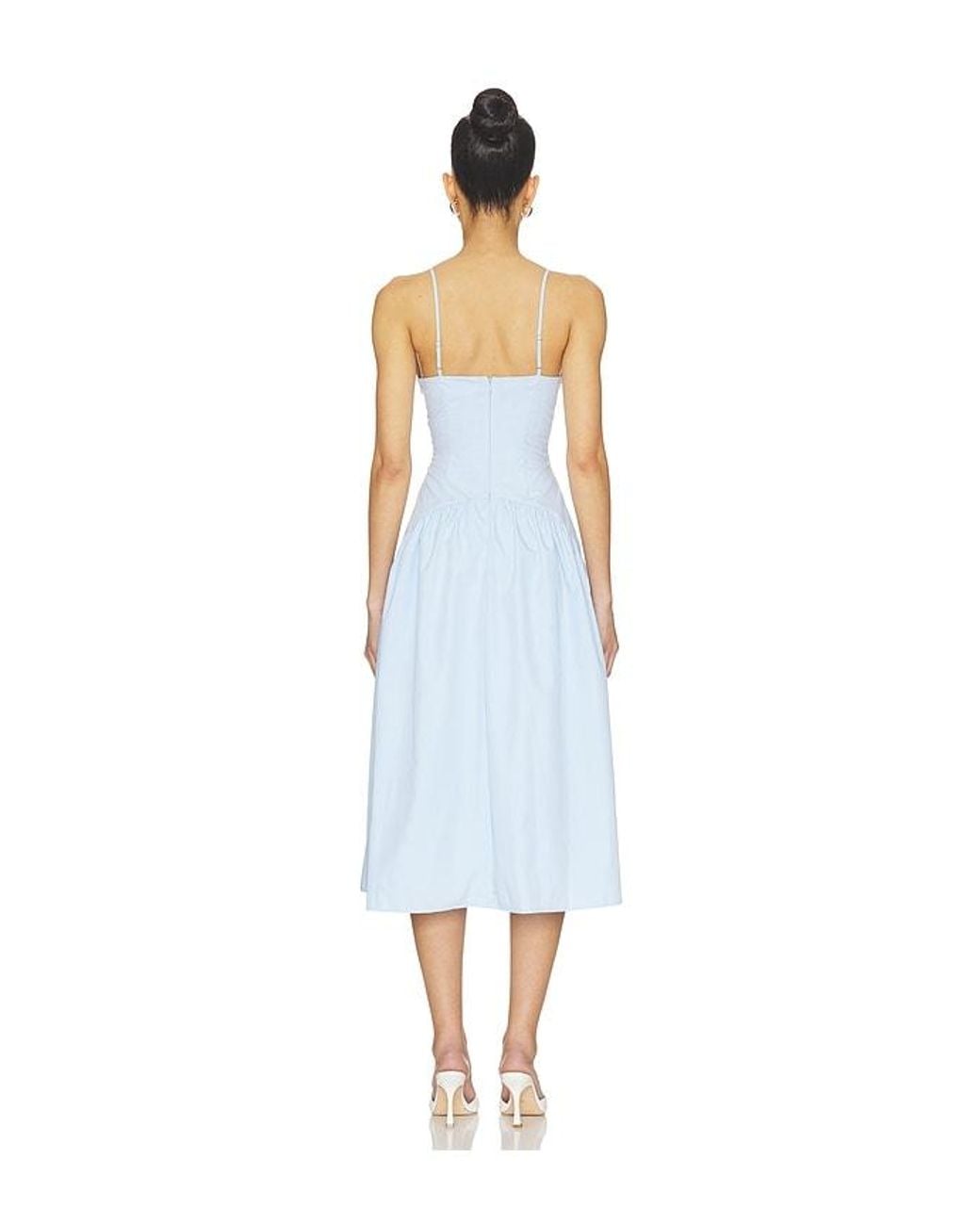 MORE TO COME Blue Margaery Midi Dress