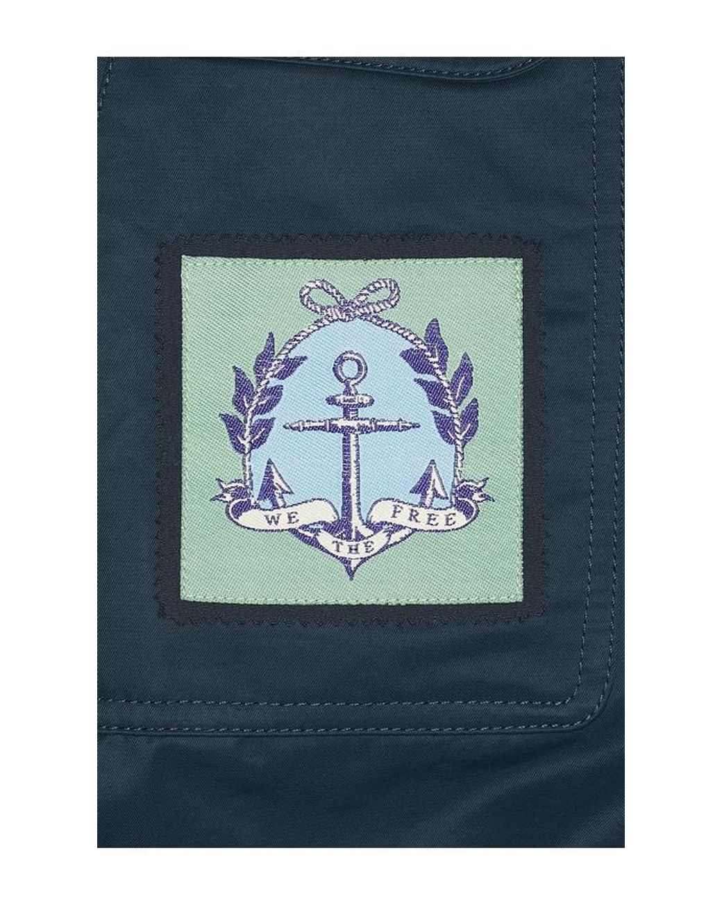 Free People Blue X We The Free Captains Jacket