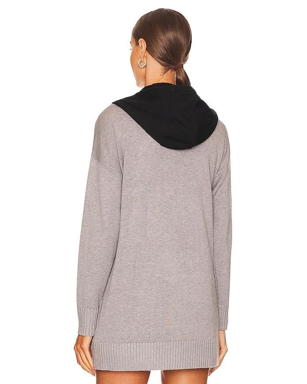 Central Park West Black Brynn Long Dickie Cardigan