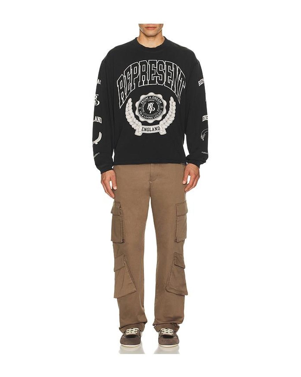 Represent Cargohose in Natural für Herren