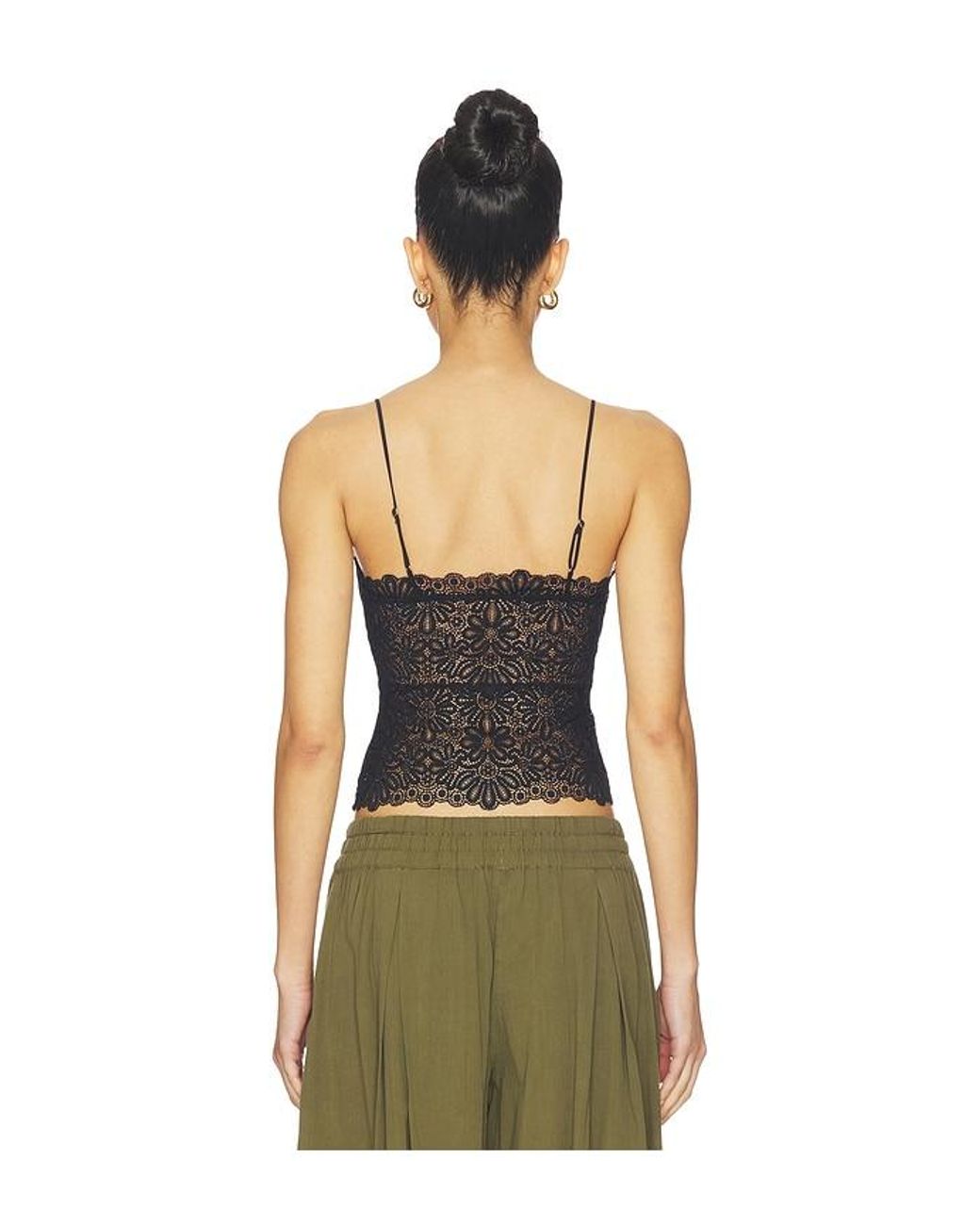 Free People Black Love And Lace Cami