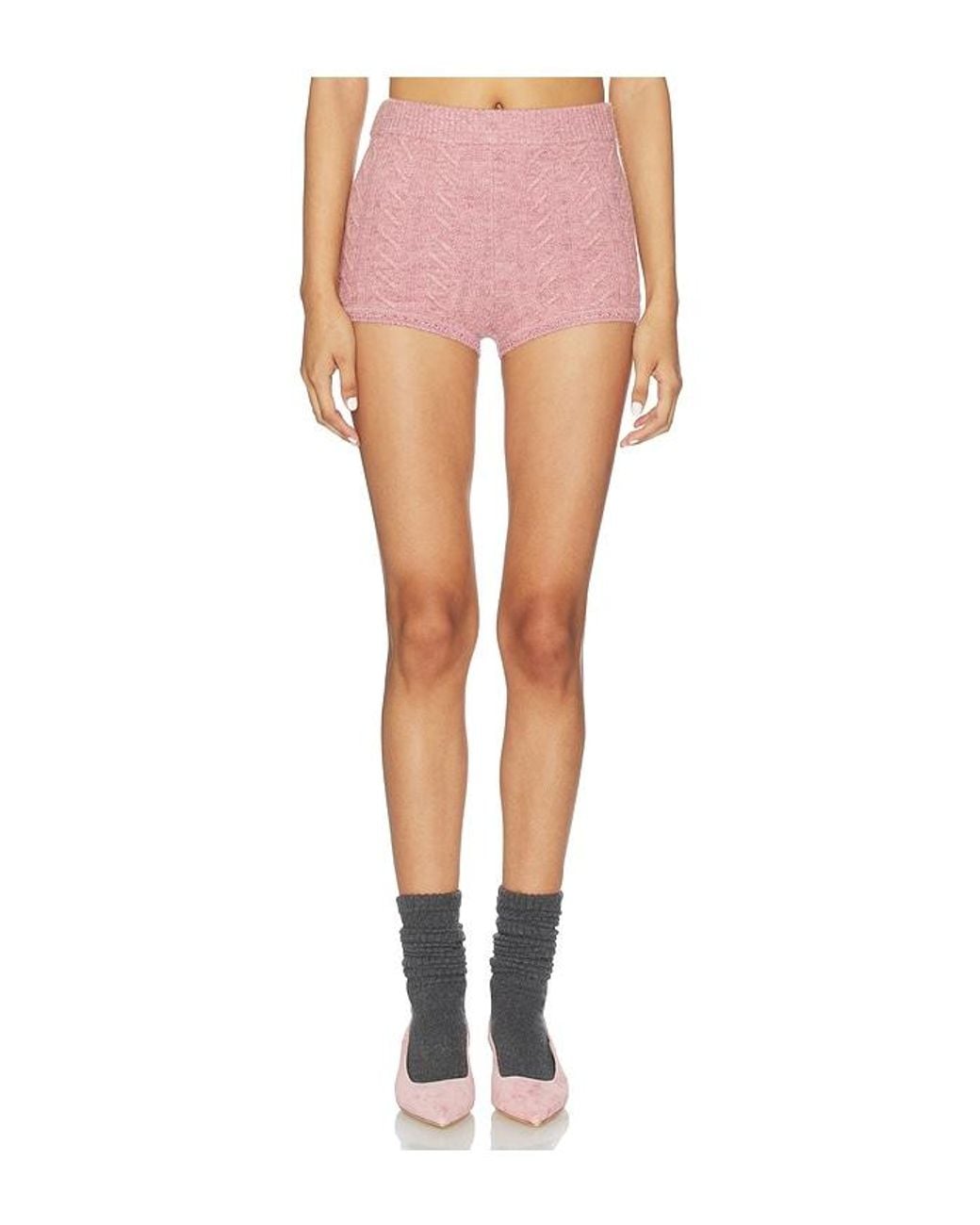 Lovers + Friends White Juliee Knit Short