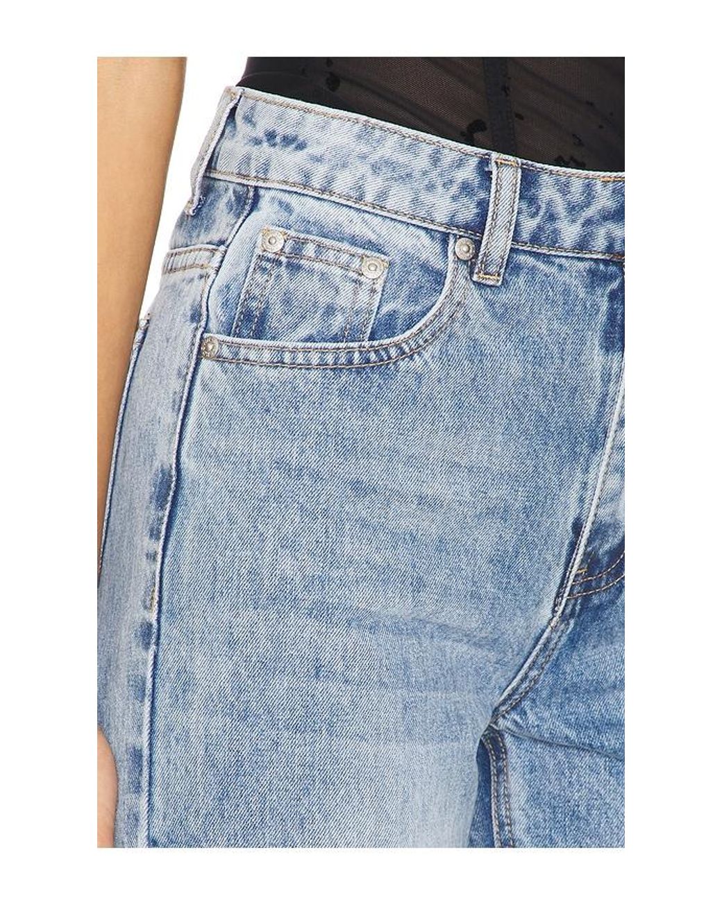 superdown Blue Lulu Cuffed Jeans
