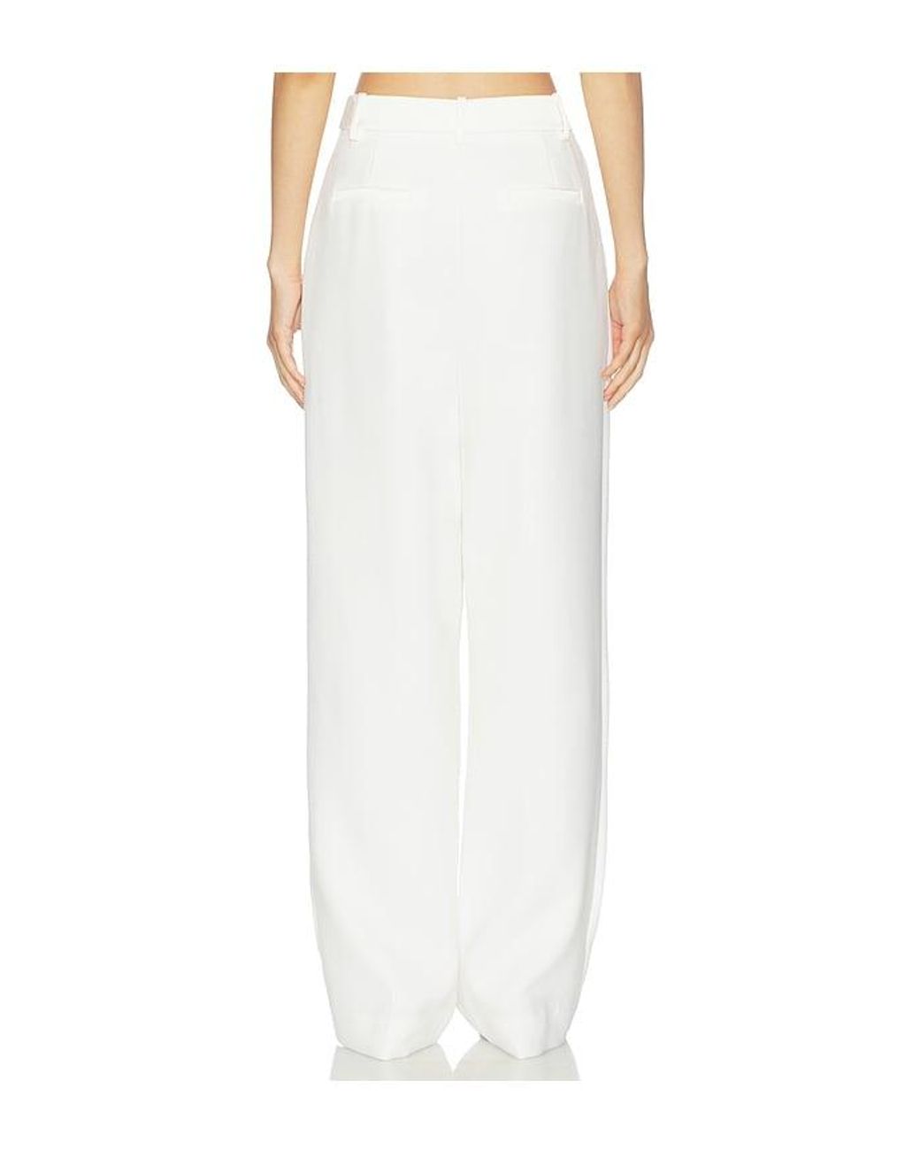 Jonathan Simkhai White Kaia Straight Leg Pant