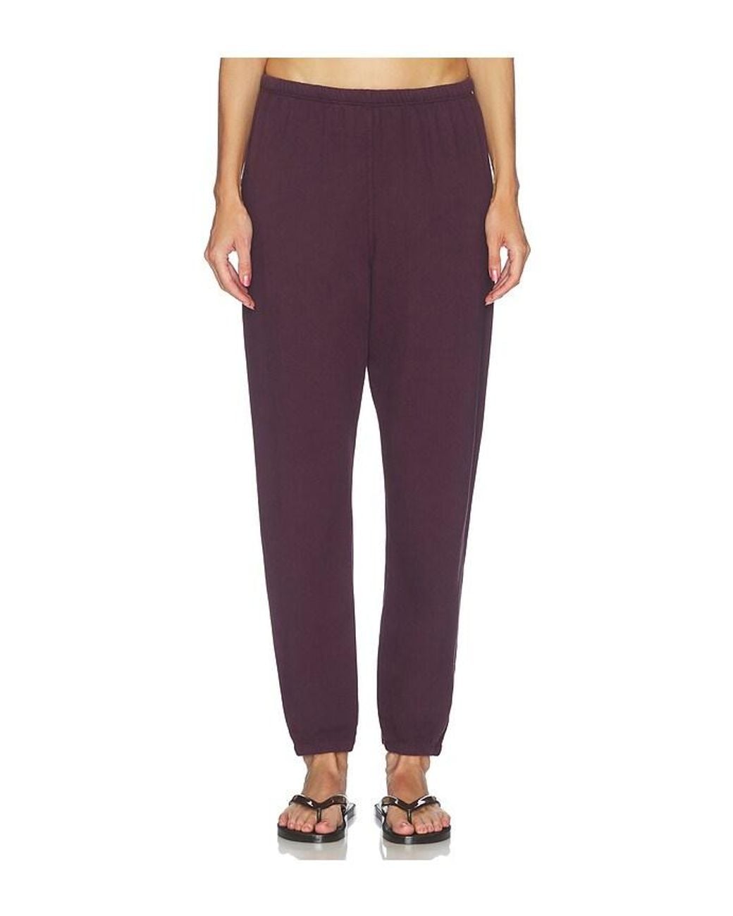PERFECTWHITETEE Purple Johnny French Terry Easy Sweatpant