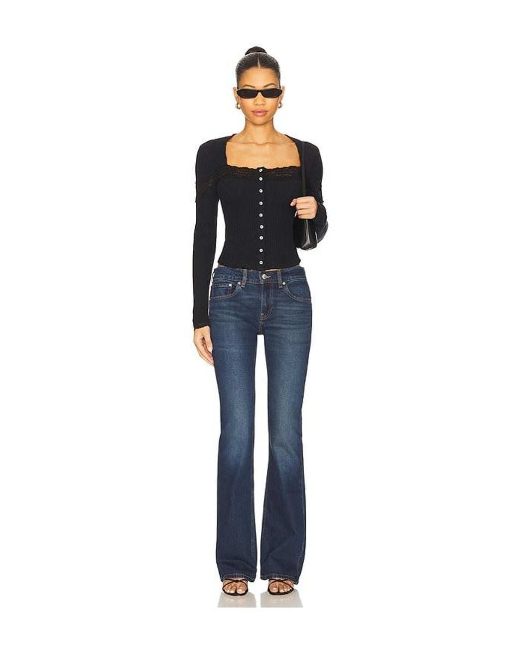 Free People Blue Lets Party Cardi