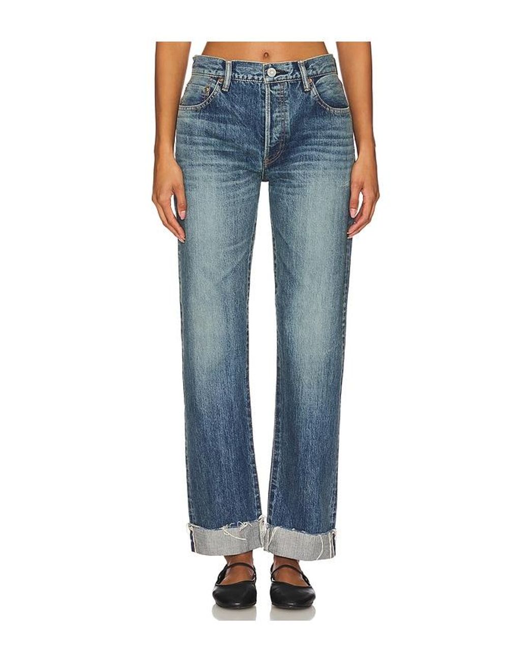 Moussy Blue Hopewell Straight Jeans
