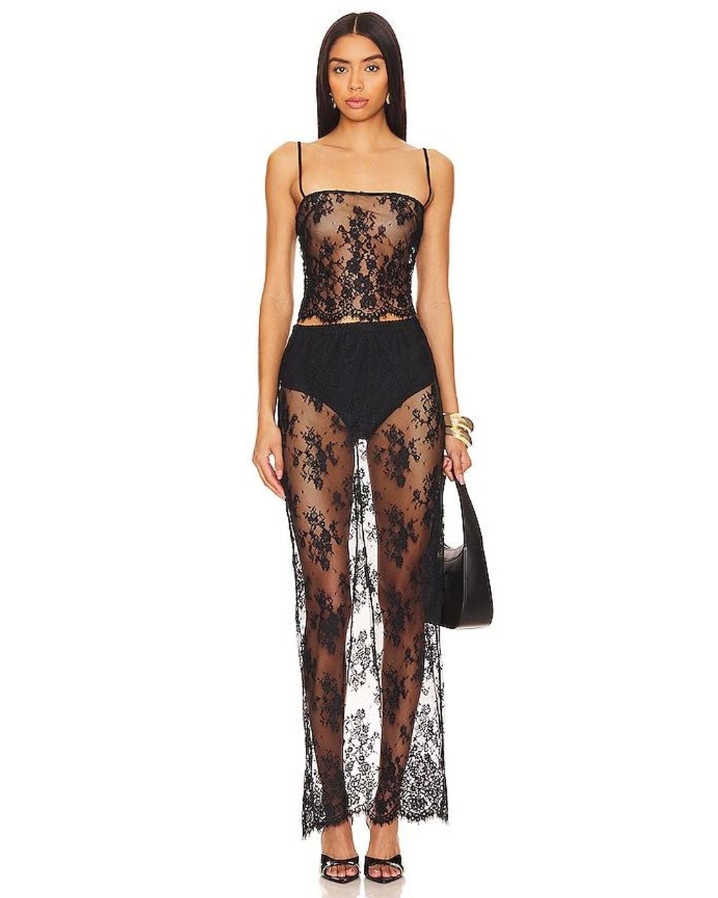 Nbd Black Anjali Maxi Skirt