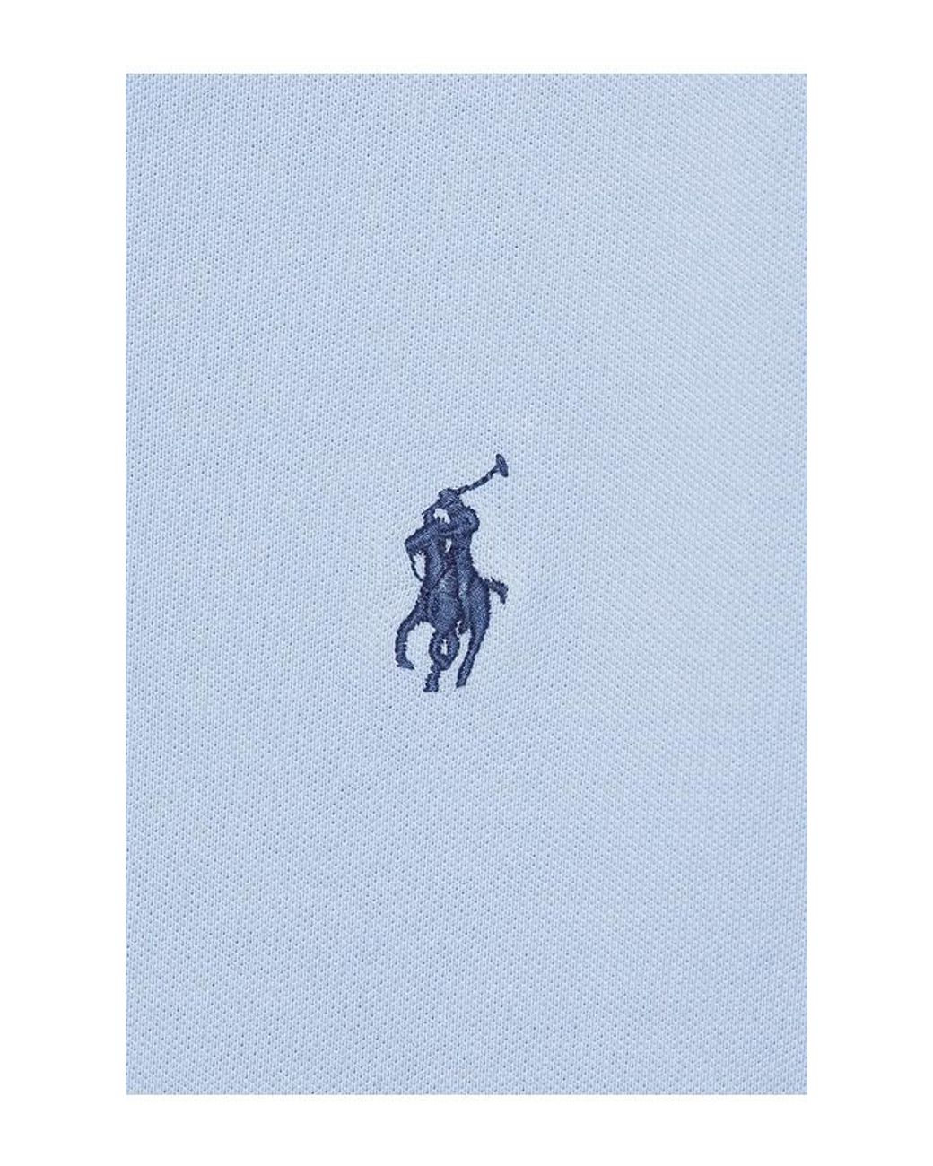 Polo Ralph Lauren Blue Short Sleeve Stretch Mesh Polo for men