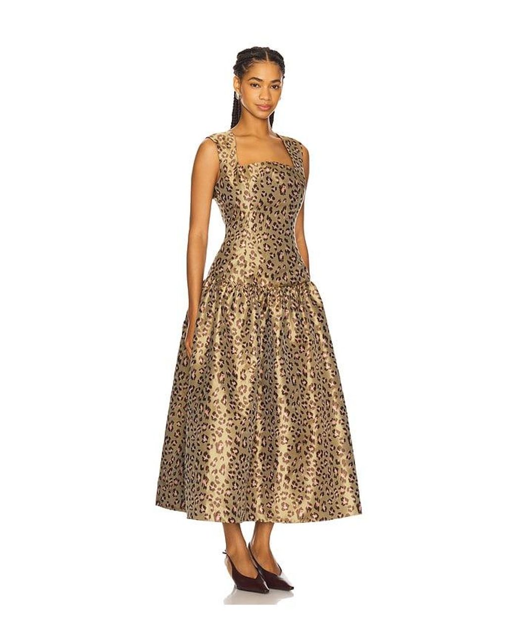 Elliatt Natural Delara Midi Dress
