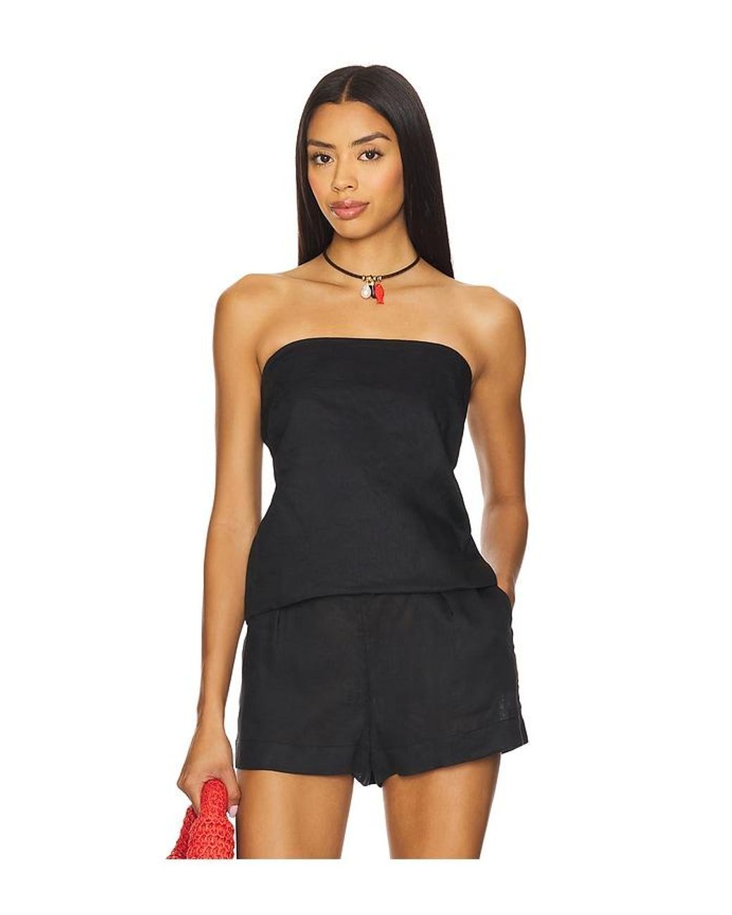 LSPACE Black Tessa Top