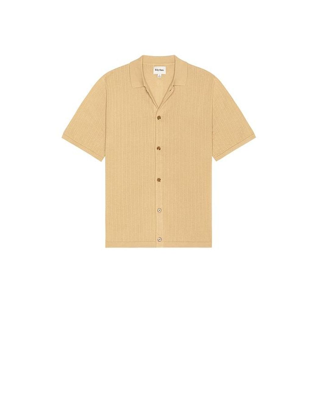 Rhythm Multicolor Textured Knit Shirt for men