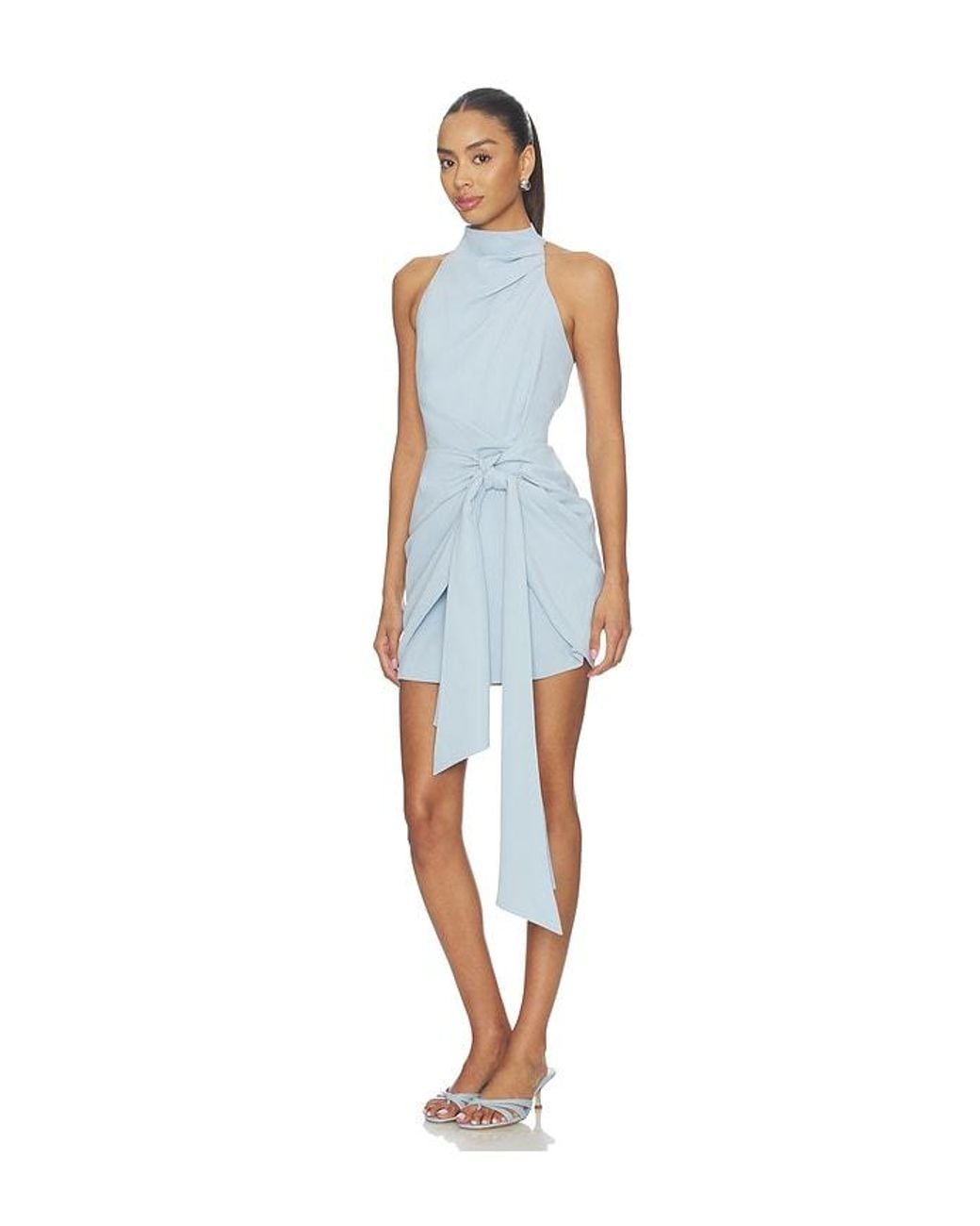 Elliatt Blue Anaya Halter Mini Dress