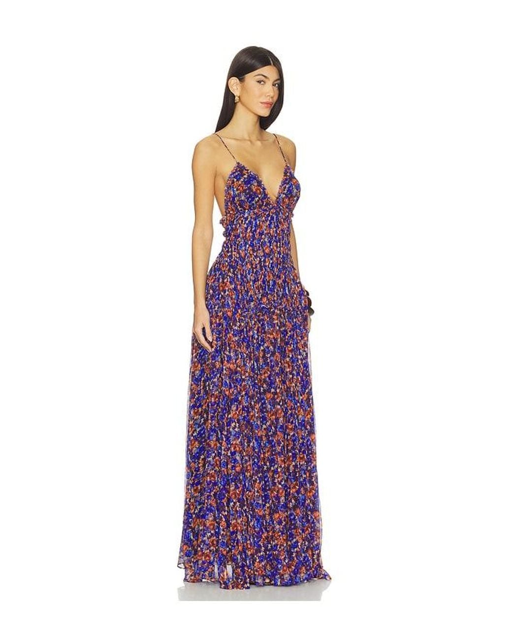 Ulla Johnson Purple Atrani Silk Gown