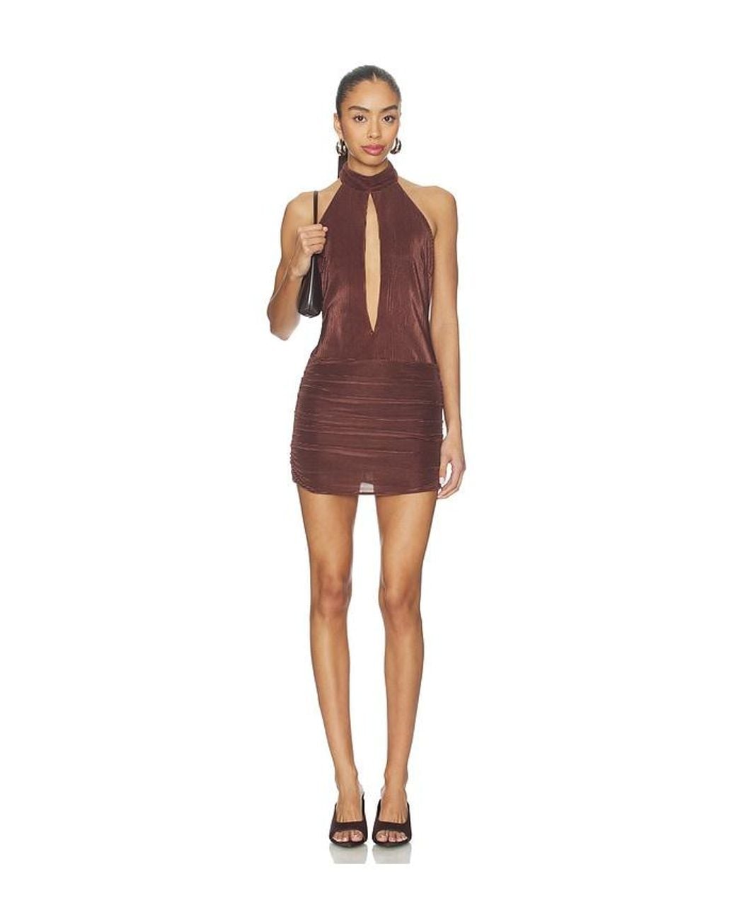Lovers + Friends Brown Octavia Mini Dress