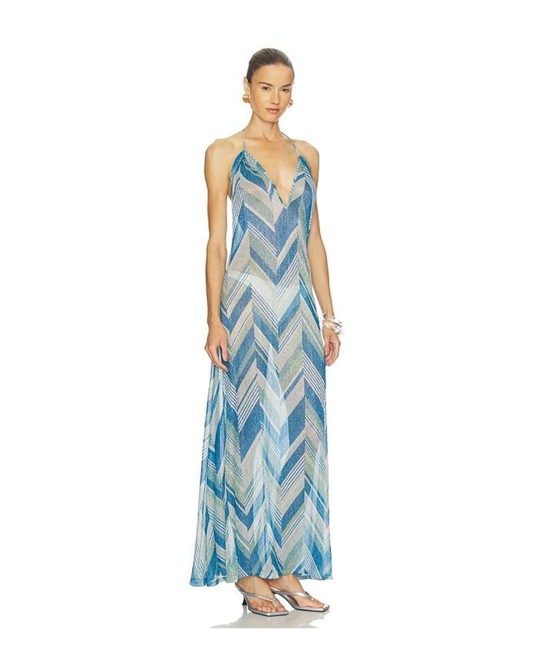 Devon Windsor Blue Isadora Maxi Dress