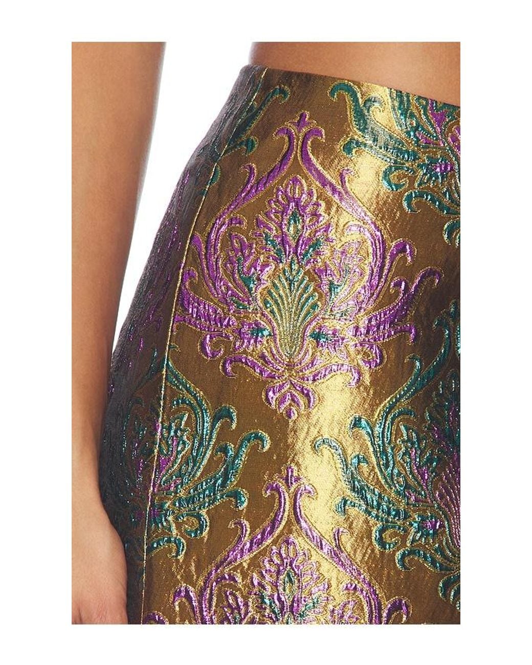retroféte Multicolor Delphira Brocade Skirt