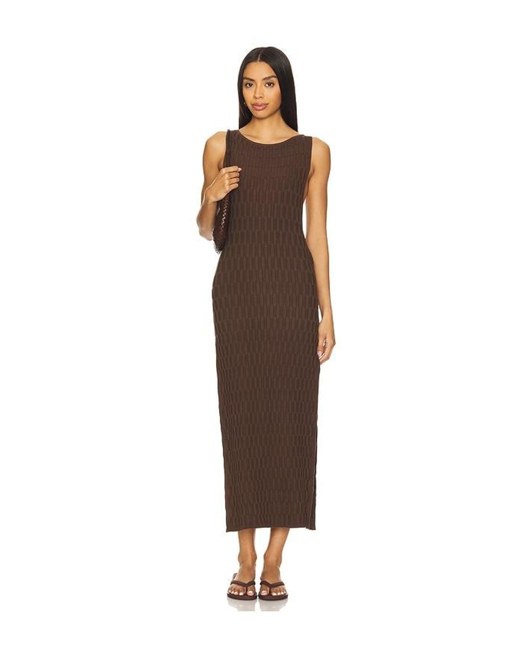 Free People Brown X Free-Est Lilliana Midi Dress