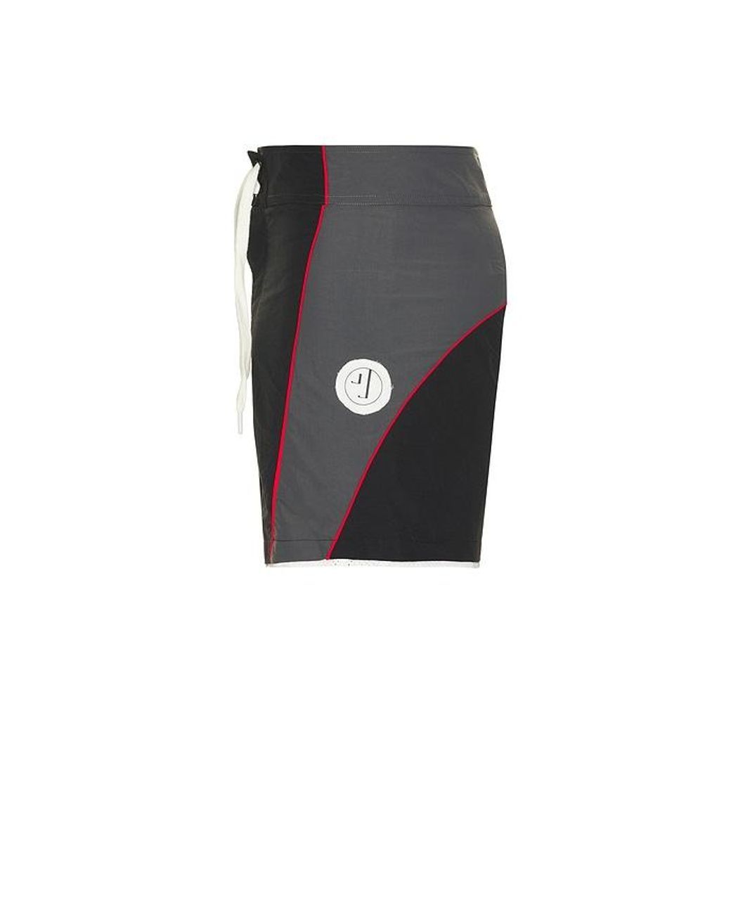 JUNGLES Black Y2K Panel Boardshorts for men