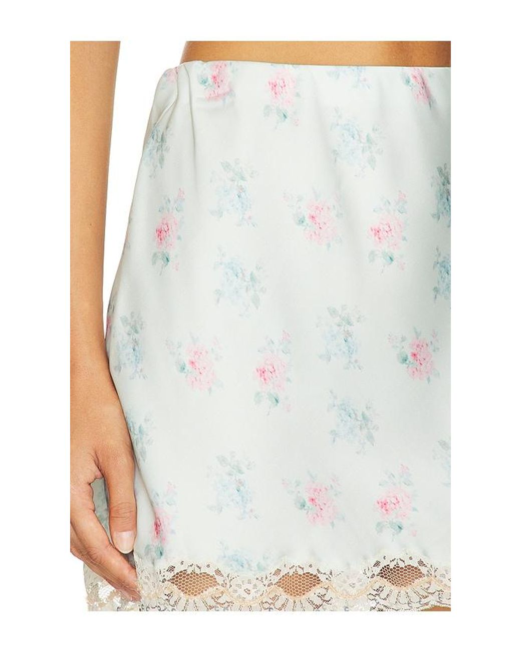 LoveShackFancy White Bernes Skirt