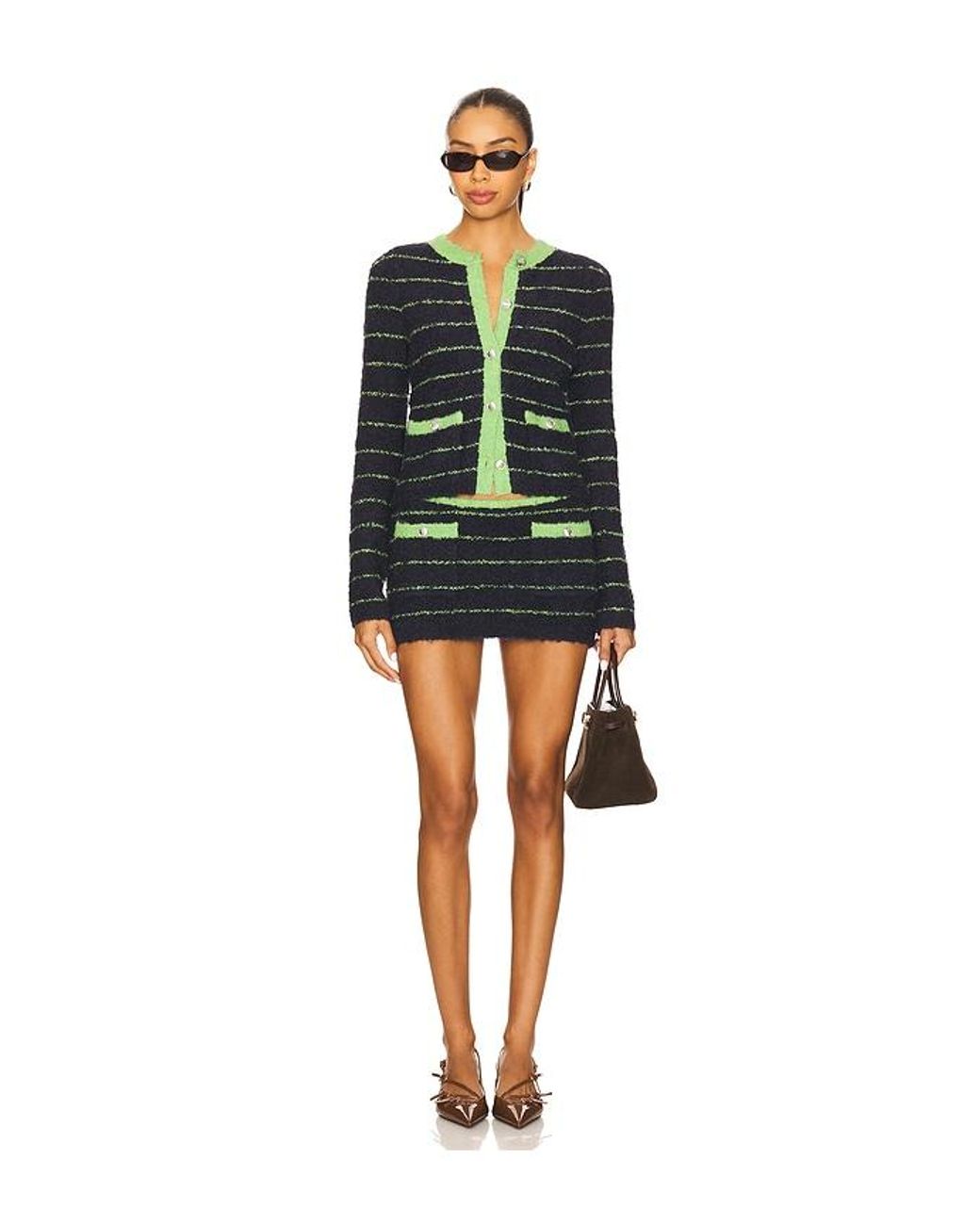 GUIZIO Blue Carline Mini Skirt