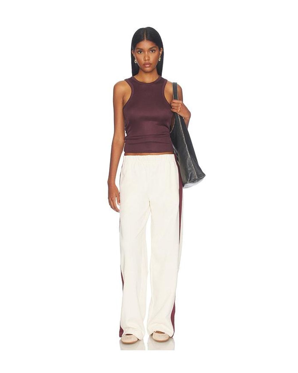 Rag & Bone White The Everyday Terry Seamed Track Pant
