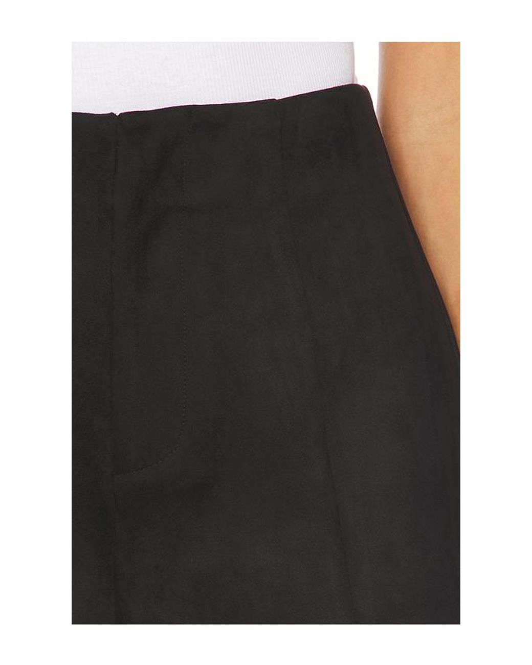 Elodie the Label Black Elodie Hayes Faux Suede Shorts