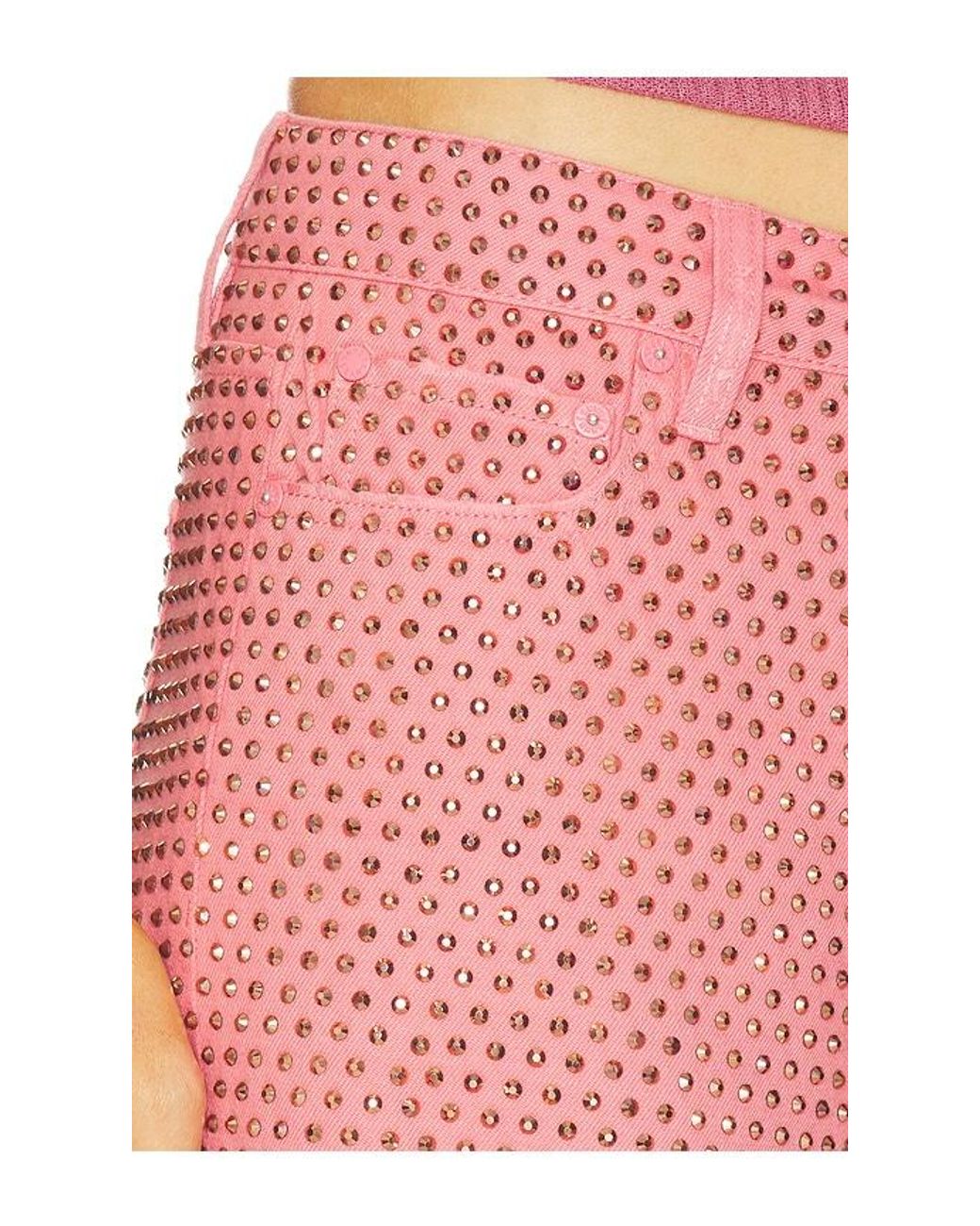 Alice + Olivia Pink Amazing Baggy Jean