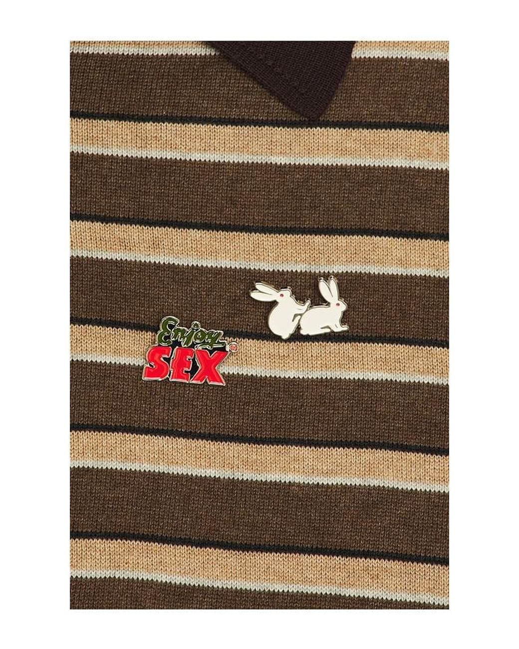 Carne Bollente Brown Pin-Up Patrol Polo for men