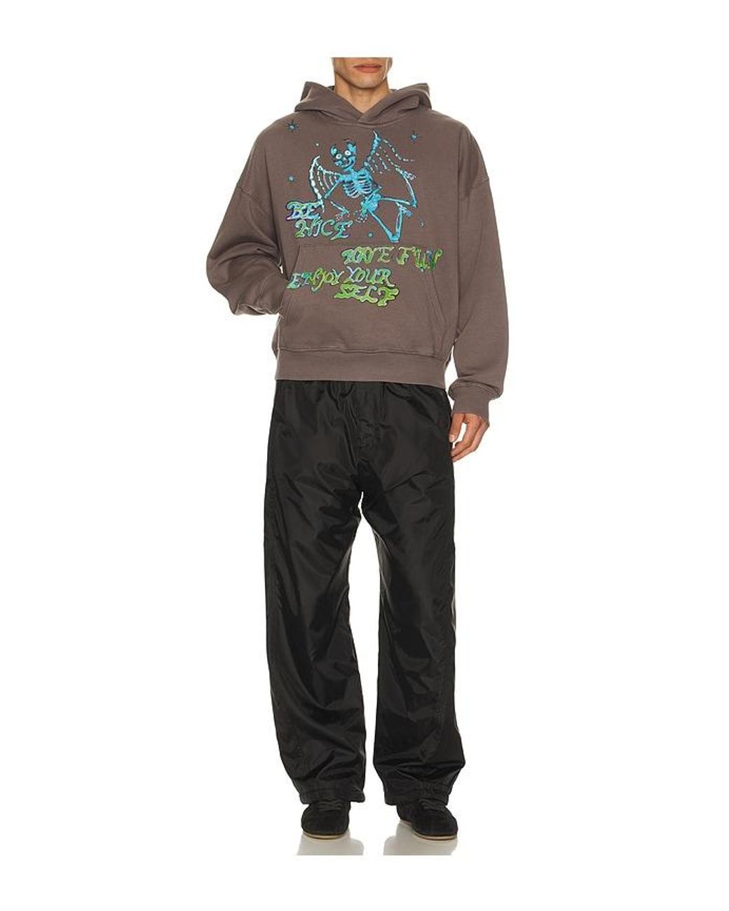 JUNGLES Gray Enjoy Yourself Hoodie for men