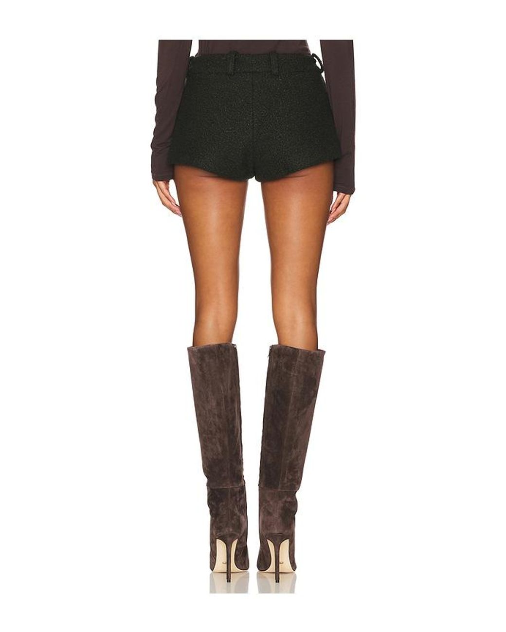 Amanda Uprichard Black Caresse Shorts