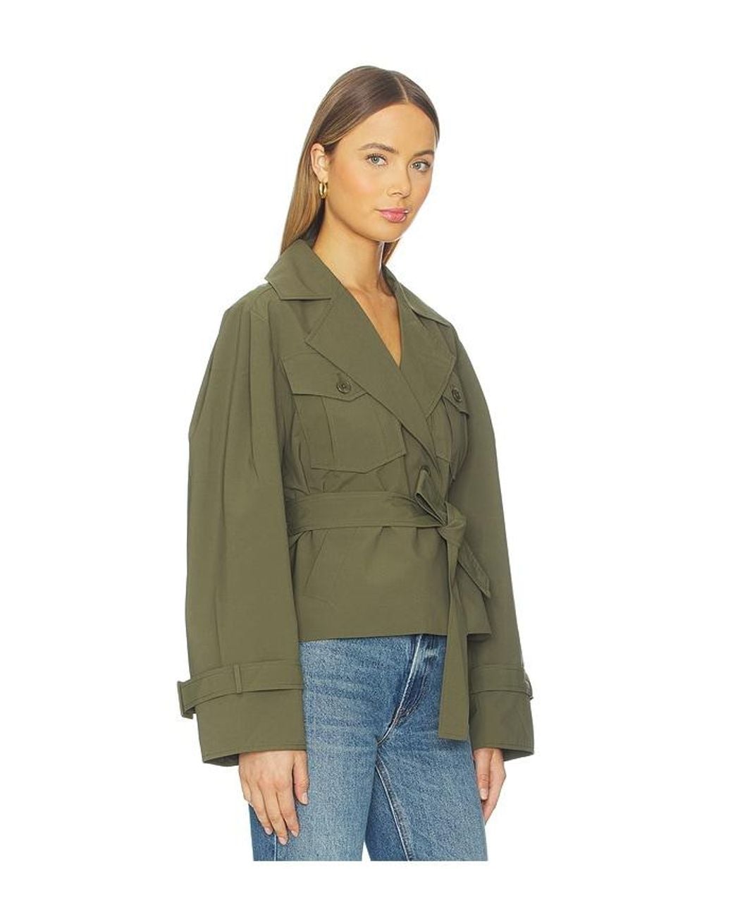 Lamarque Green X Revolve Quinn Trenchcoat